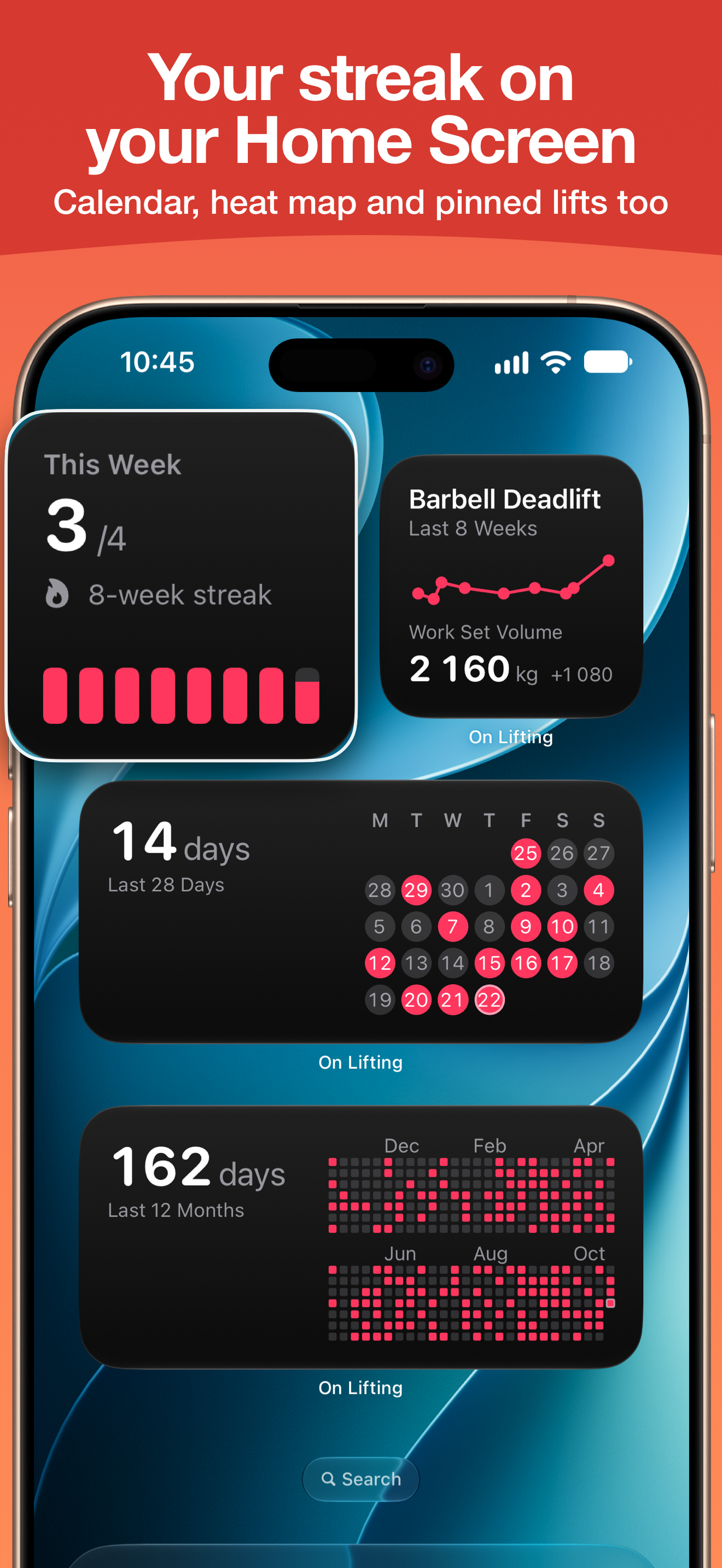Your streak on your Home Screen